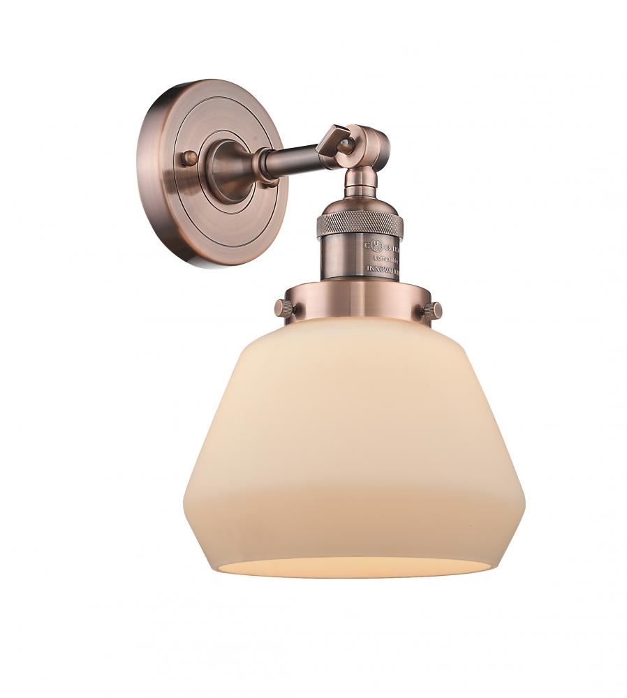 Fulton - 1 Light - 7 inch - Antique Copper - Sconce