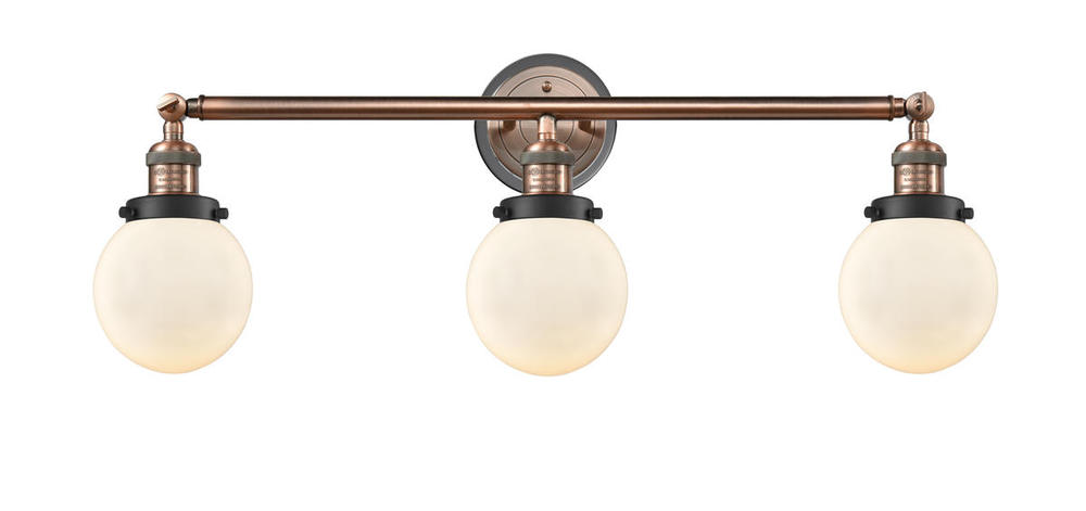 Beacon - 3 Light - 30 inch - Antique Copper - Bath Vanity Light