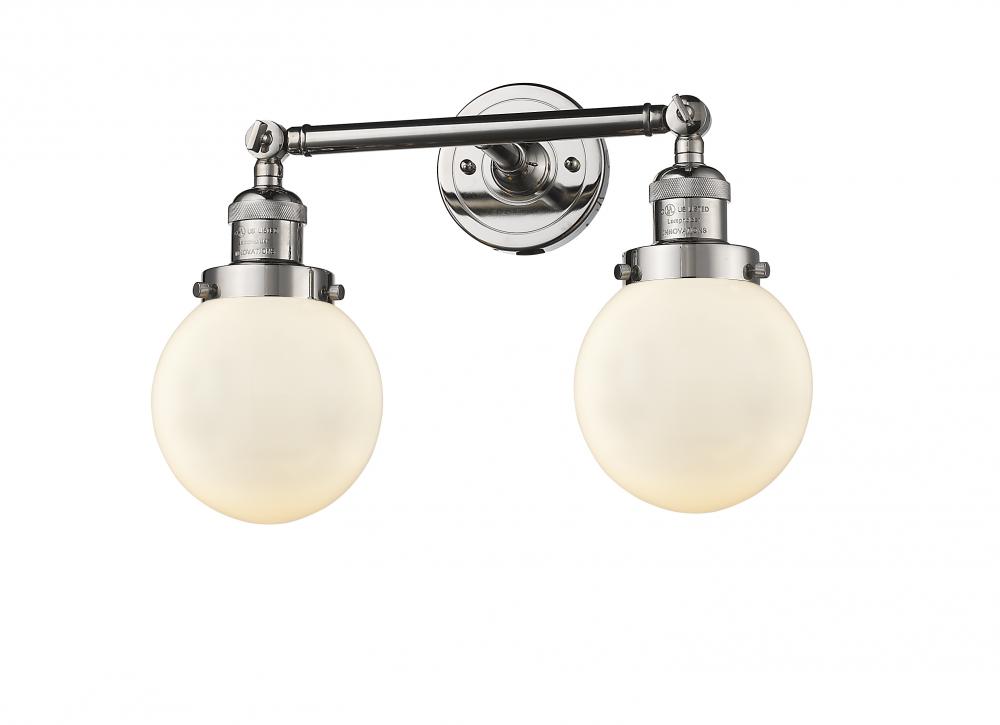 Beacon - 2 Light - 17 inch - Polished Nickel - Bath Vanity Light