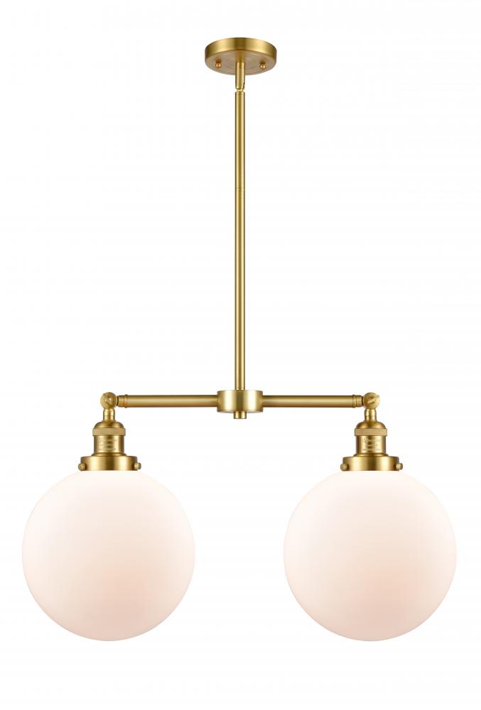 Beacon - 2 Light - 25 inch - Satin Gold - Stem Hung - Island Light