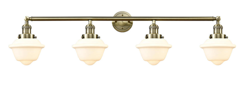 Oxford - 4 Light - 46 inch - Antique Brass - Bath Vanity Light