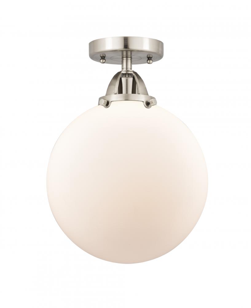 Beacon - 1 Light - 10 inch - Brushed Satin Nickel - Semi-Flush Mount