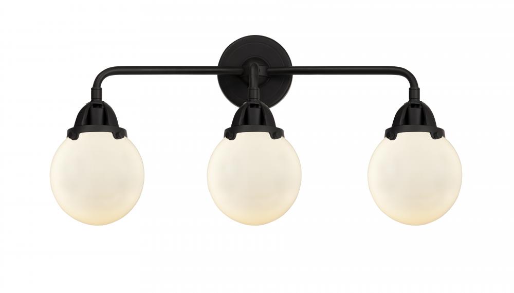 Beacon - 3 Light - 24 inch - Matte Black - Bath Vanity Light