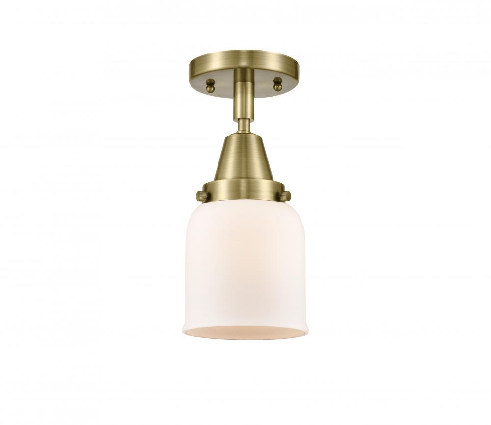 Bell - 1 Light - 5 inch - Antique Brass - Flush Mount