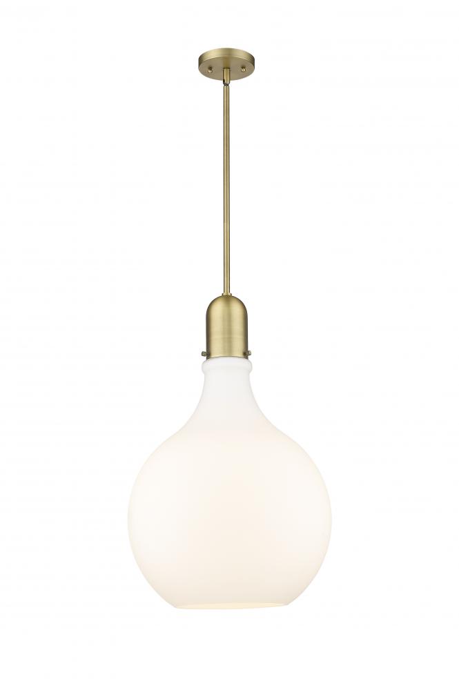 Amherst - 1 Light - 16 inch - Brushed Brass - Stem hung - Pendant