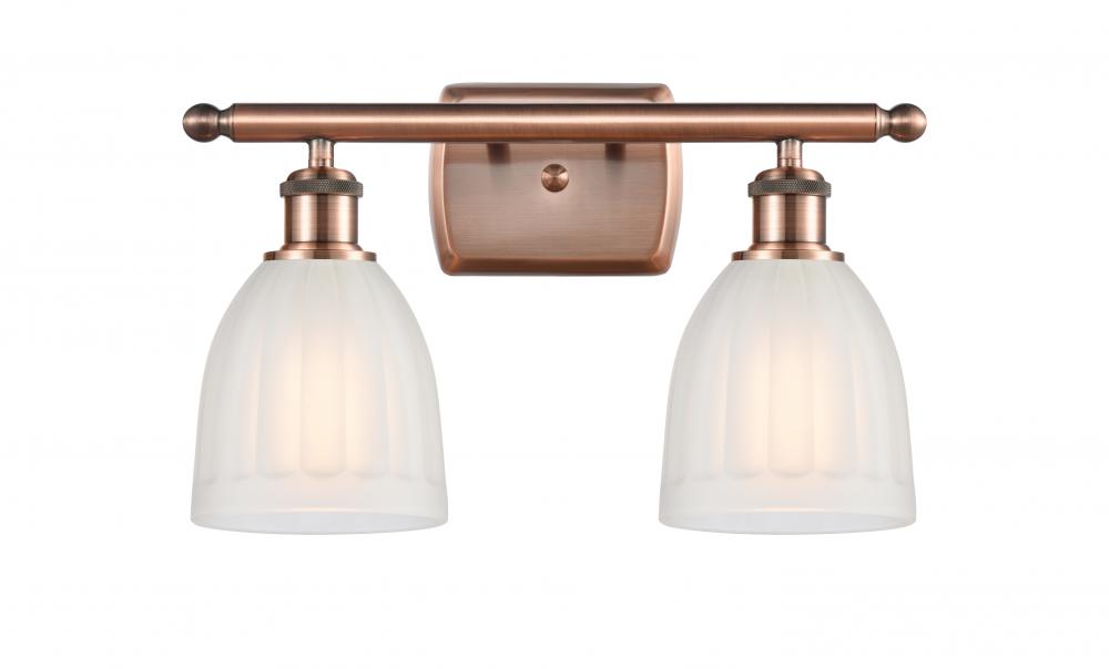 Brookfield - 2 Light - 16 inch - Antique Copper - Bath Vanity Light