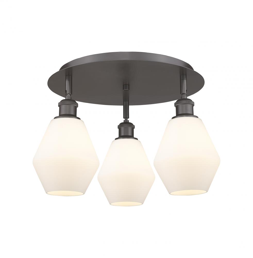 Cindyrella - 3 Light - 18 inch - Oil Rubbed Bronze - Flush Mount