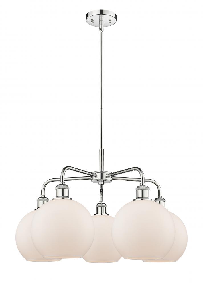 Athens - 5 Light - 26 inch - Polished Chrome - Chandelier