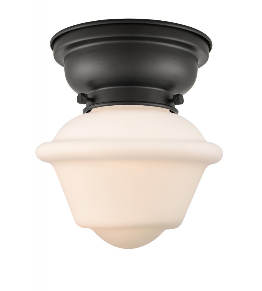 Oxford - 1 Light - 8 inch - Matte Black - Flush Mount