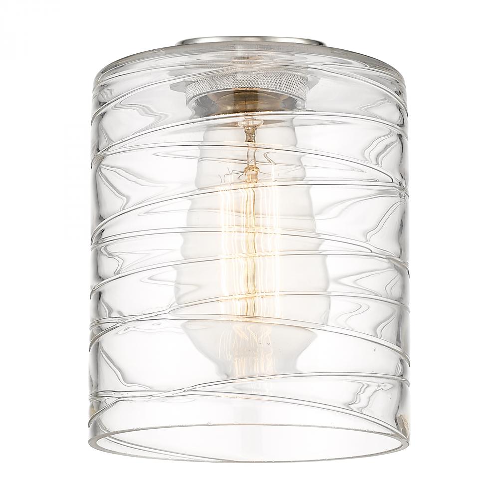 Cobbleskill Light 5 inch Deco Swirl Glass