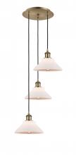 Innovations Lighting 113B-3P-AB-G131 - Orwell - 3 Light - 15 inch - Antique Brass - Cord Hung - Multi Pendant