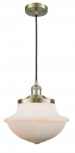 Innovations Lighting 201C-AB-G541 - Oxford - 1 Light - 12 inch - Antique Brass - Cord hung - Mini Pendant