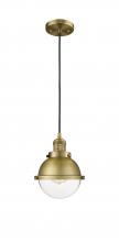 Innovations Lighting 201C-BB-HFS-62-BB - Hampden - 1 Light - 7 inch - Brushed Brass - Cord hung - Mini Pendant