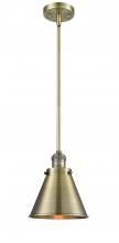 Innovations Lighting 201S-AB-M13-AB - Appalachian - 1 Light - 8 inch - Antique Brass - Stem Hung - Mini Pendant