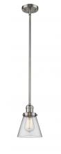 Innovations Lighting 201S-SN-G62 - Cone - 1 Light - 6 inch - Brushed Satin Nickel - Stem Hung - Mini Pendant