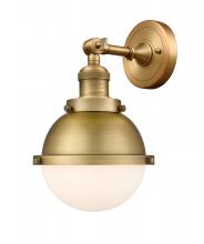 Innovations Lighting 203-BB-HFS-61-BB-LED - Hampden - 1 Light - 7 inch - Brushed Brass - Sconce