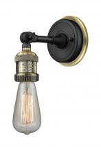 Innovations Lighting 203BPNH-BABAB - Bare Bulb - 1 Light - 6 inch - Black Antique Brass - Sconce