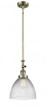Innovations Lighting 206-AB-G222 - Seneca Falls - 1 Light - 10 inch - Antique Brass - Stem Hung - Mini Pendant