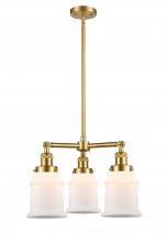 Innovations Lighting 207-SG-G181-LED - Canton - 3 Light - 18 inch - Satin Gold - Stem Hung - Chandelier