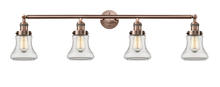 Innovations Lighting 215-AC-G192 - Bellmont - 4 Light - 42 inch - Antique Copper - Bath Vanity Light