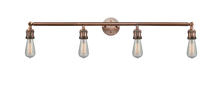 Innovations Lighting 215-AC - Bare Bulb - 4 Light - 42 inch - Antique Copper - Bath Vanity Light
