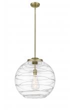 Innovations Lighting 221-1S-AB-G1213-18 - Athens Deco Swirl - 1 Light - 18 inch - Antique Brass - Cord hung - Pendant