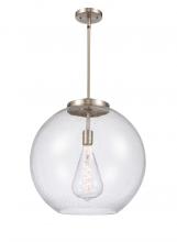 Innovations Lighting 221-1S-SN-G124-18-LED - Athens - 1 Light - 18 inch - Brushed Satin Nickel - Cord hung - Pendant