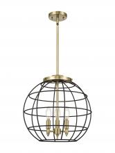 Innovations Lighting 221-3S-AB-CE-16-BK - Lake Placid - 3 Light - 16 inch - Antique Brass - Pendant