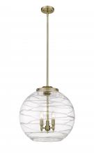 Innovations Lighting 221-3S-AB-G1213-18 - Athens Deco Swirl - 3 Light - 18 inch - Antique Brass - Cord hung - Pendant