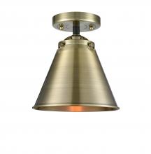Innovations Lighting 284-1C-BAB-M13-AB - Appalachian - 1 Light - 8 inch - Black Antique Brass - Semi-Flush Mount