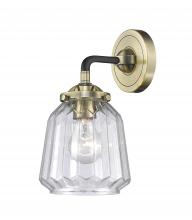 Innovations Lighting 284-1W-BAB-G142-LED - Chatham - 1 Light - 7 inch - Black Antique Brass - Sconce