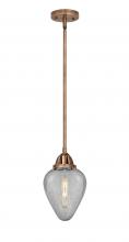 Innovations Lighting 288-1S-AC-G165 - Geneseo - 1 Light - 7 inch - Antique Copper - Cord hung - Mini Pendant
