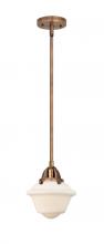 Innovations Lighting 288-1S-AC-G531 - Oxford - 1 Light - 8 inch - Antique Copper - Cord hung - Mini Pendant
