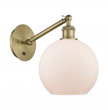 Innovations Lighting 317-1W-AB-G121-8 - Athens - 1 Light - 8 inch - Antique Brass - Sconce