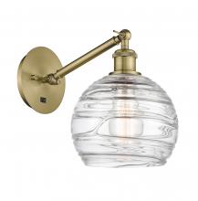 Innovations Lighting 317-1W-AB-G1213-8 - Athens Deco Swirl - 1 Light - 8 inch - Antique Brass - Sconce