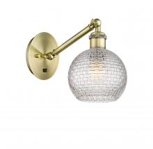 Innovations Lighting 317-1W-AB-G122C-6CL - Athens - 1 Light - 6 inch - Antique Brass - Sconce