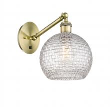 Innovations Lighting 317-1W-AB-G122C-8CL - Athens - 1 Light - 8 inch - Antique Brass - Sconce