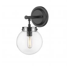 Innovations Lighting 351-1W-BK-CL - Span - 1 Light - 6 inch - Matte Black - Cord hung - Bath Vanity Light