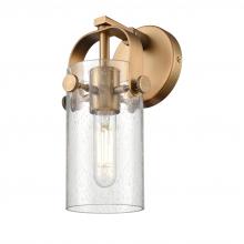 Innovations Lighting 423-1W-BB-G423-7SDY - Pilaster - 1 Light - 7 inch Long Glass - Brushed Brass - Sconce