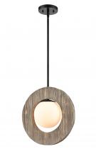 Innovations Lighting 440-1S-BK-W - Maverick - 1 Light - 14 inch - Matte Black - Cord hung - Pendant