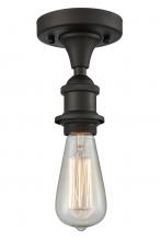 Innovations Lighting 516-1C-OB - Bare Bulb - 1 Light - 5 inch - Oil Rubbed Bronze - Semi-Flush Mount