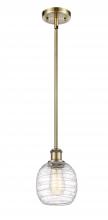 Innovations Lighting 516-1S-AB-G1013 - Belfast - 1 Light - 6 inch - Antique Brass - Mini Pendant