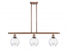 Innovations Lighting 516-3I-AC-G362 - Waverly - 3 Light - 36 inch - Antique Copper - Cord hung - Island Light