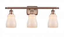 Innovations Lighting 516-3W-AC-G391 - Ellery - 3 Light - 25 inch - Antique Copper - Bath Vanity Light