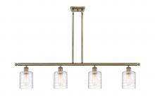 Innovations Lighting 516-4I-AB-G1113 - Cobbleskill - 4 Light - 48 inch - Antique Brass - Cord hung - Island Light