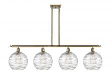 Innovations Lighting 516-4I-AB-G1213-10 - Athens Deco Swirl - 4 Light - 48 inch - Antique Brass - Cord hung - Island Light
