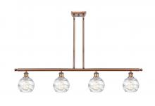 Innovations Lighting 516-4I-AC-G1213-6 - Athens Deco Swirl - 4 Light - 48 inch - Antique Copper - Cord hung - Island Light