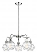 Innovations Lighting 516-5CR-PC-G1213-6 - Athens Deco Swirl - 5 Light - 24 inch - Polished Chrome - Chandelier