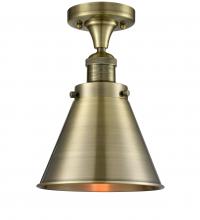 Innovations Lighting 517-1CH-AB-M13-AB - Appalachian - 1 Light - 8 inch - Antique Brass - Semi-Flush Mount