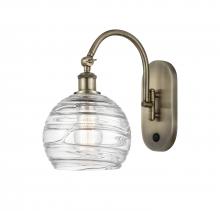 Innovations Lighting 518-1W-AB-G1213-8 - Athens Deco Swirl - 1 Light - 8 inch - Antique Brass - Sconce